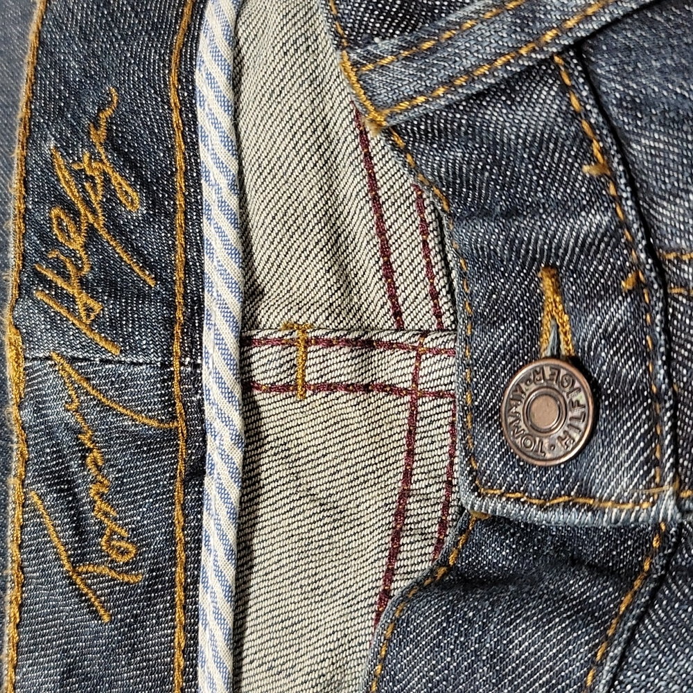 Vintage Rare Tommy Jeans Casual Retro Y2K Streetwear Low Rise Boot Cut Denim 4R - Picture 8 of 12